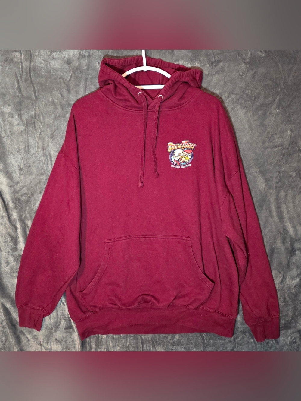 Men's Brew Thru Hoodie in Maroon